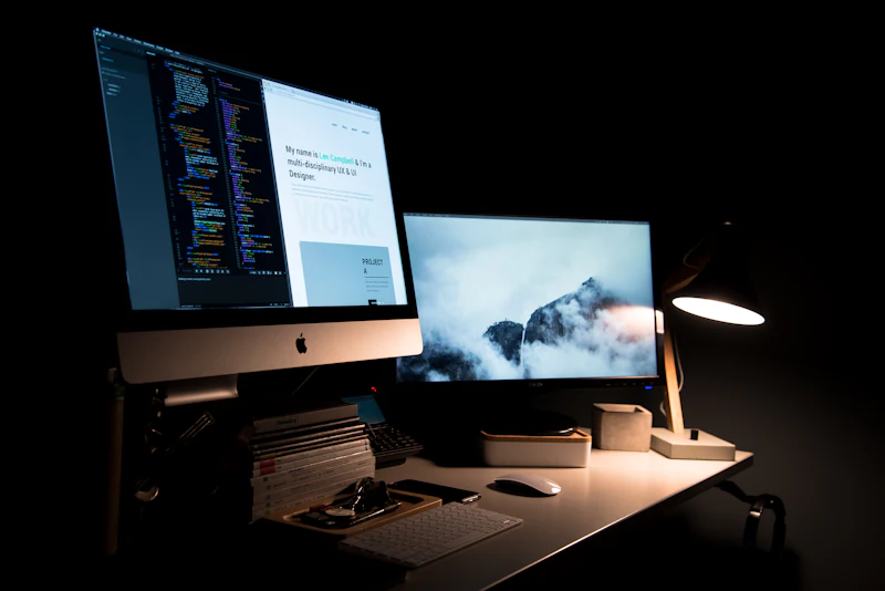 WordPress website development workspace on laptop